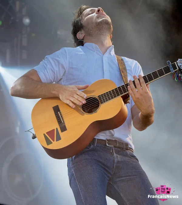 vianney en concert au festival des Vieilles Charrues en 2017