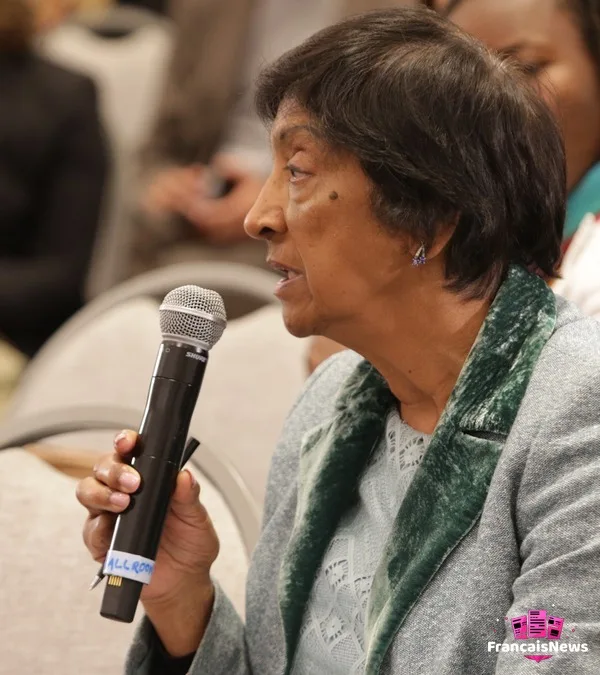 Navi Pillay, juriste, reçoit le prix Nobel de la paix 2026 navi pillay lors d'une réunion publique, ancienne Haut-Commissaire aux droits de l'homme