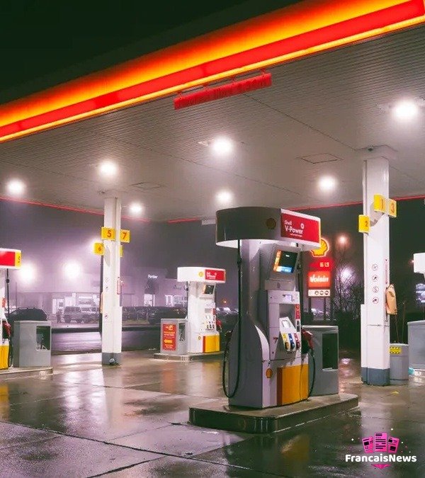 Pompes à essence la nuit — faire le plein pendant la pénurie carburant