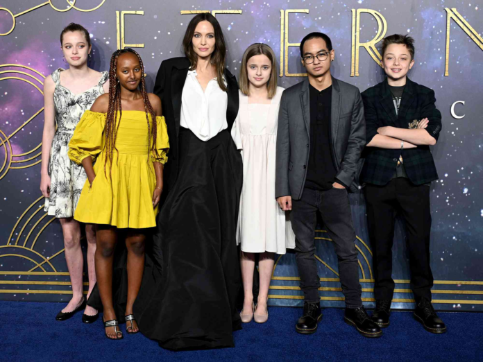 angelina jolie enfants