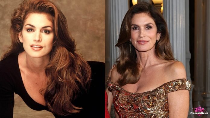 Cindy Crawford, le supermodel américain, posant lors d'un événement à Los Angeles.