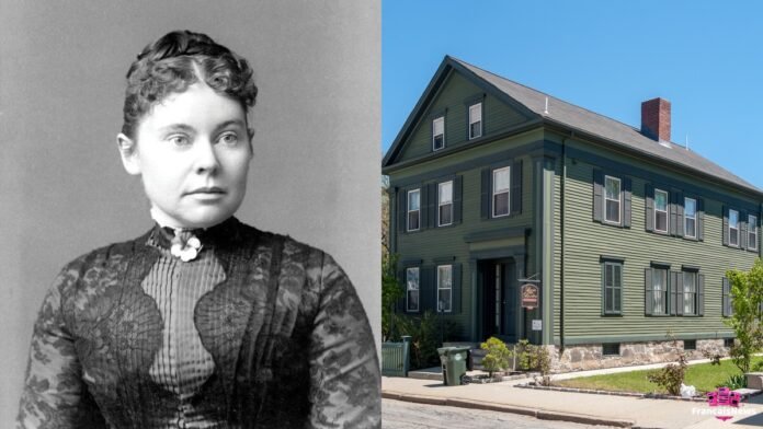 Portrait d'époque de Lizzie Borden, la célèbre accusée du double meurtre à la hache de 1892.