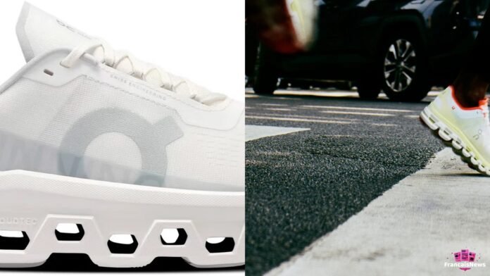 Chaussures de running de la marque On, la marque suisse qui monte en France.