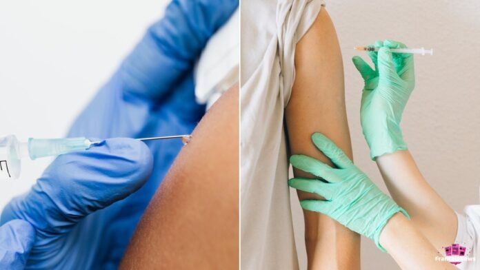 Vaccination grippe covid 2026 : injection d'un vaccin en pharmacie — photo d'illustration