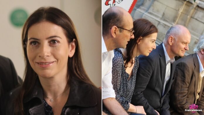 Anne Goscinny, fille de René Goscinny, en 2013 et lors d'une exposition Petit Nicolas à Paris