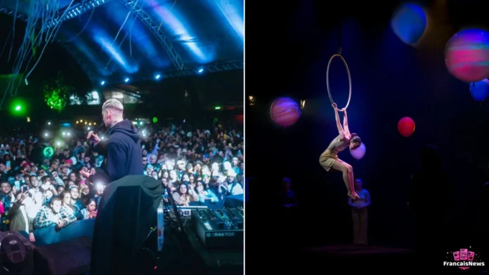 Artiste sur scène et acrobate au cerceau pour la france a un incroyable talent 2026
