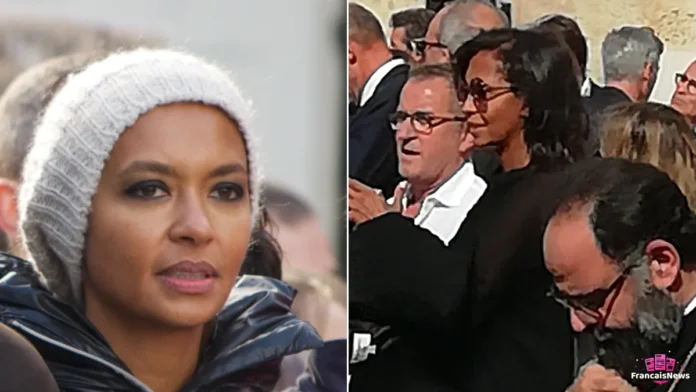 karine le marchand en deux portraits, à Paris en 2013 et aux Invalides aux côtés de Christophe Dechavanne