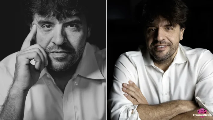 karl deisseroth en portrait noir et blanc en 2022 et bras croisés en 2025