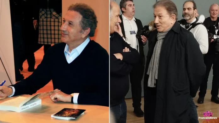 michel drucker au Salon du livre en 2011 et en portrait en 2025